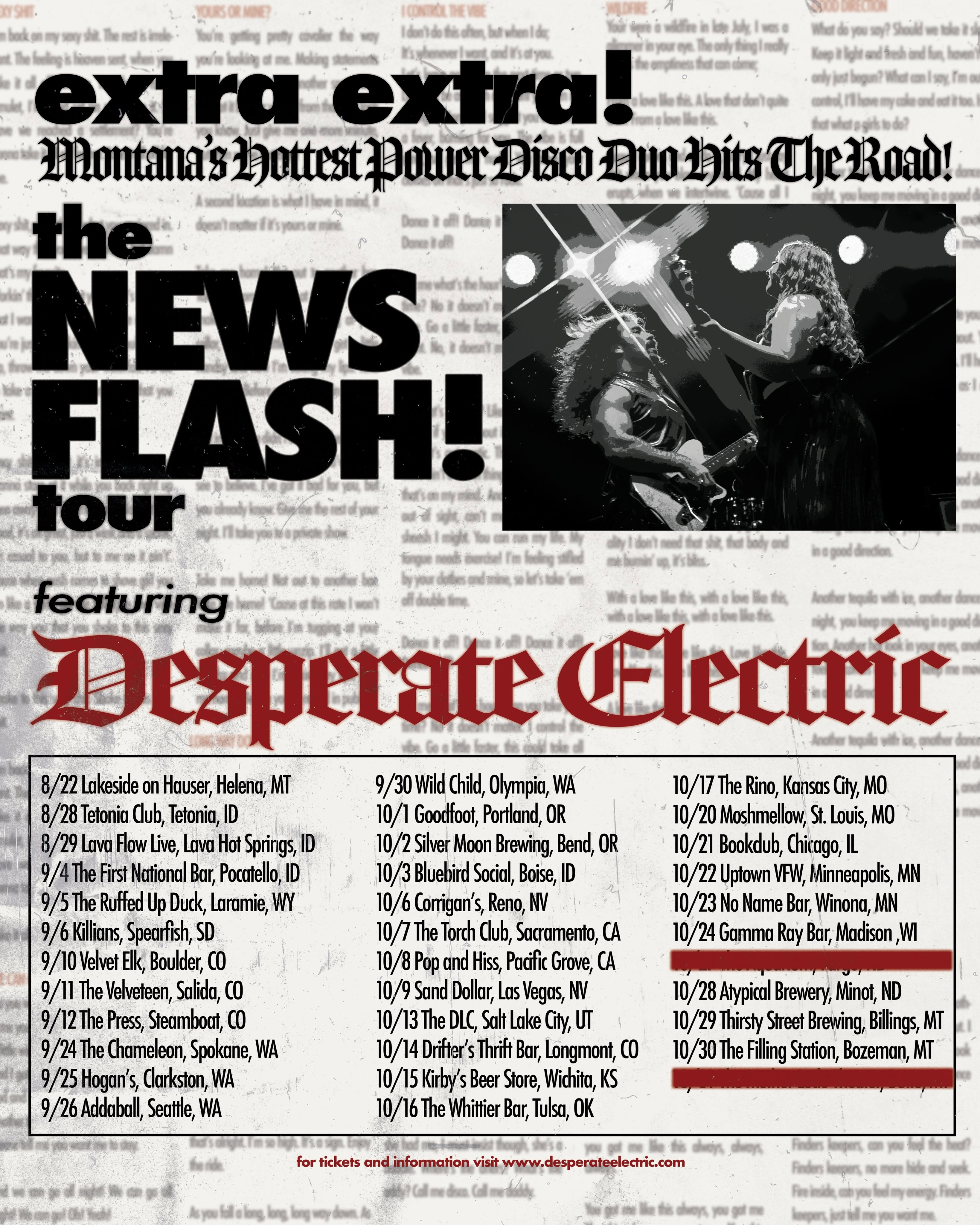 Desparate Electric poster