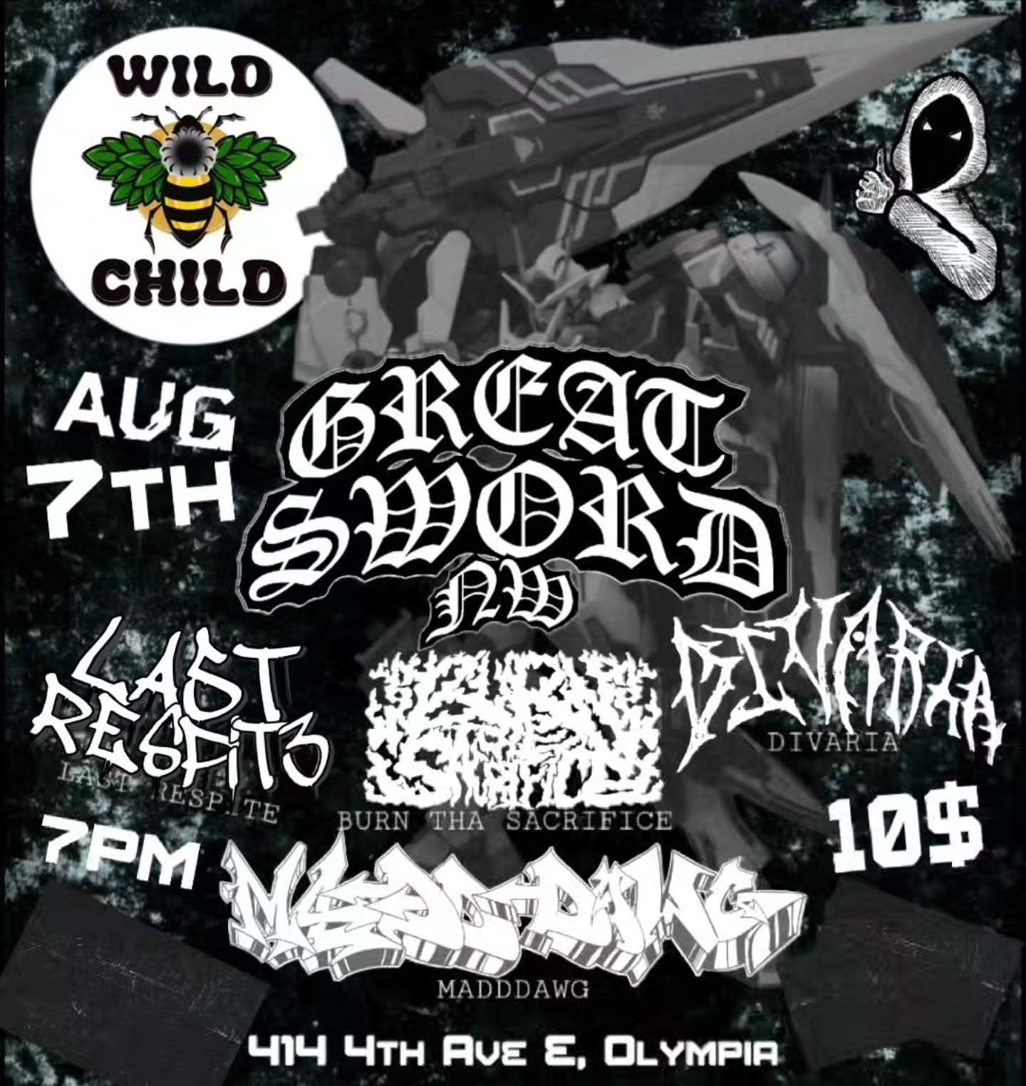 Greatsword + Burn the Sacrifice + Maddawg + Last Respite + Divaria poster