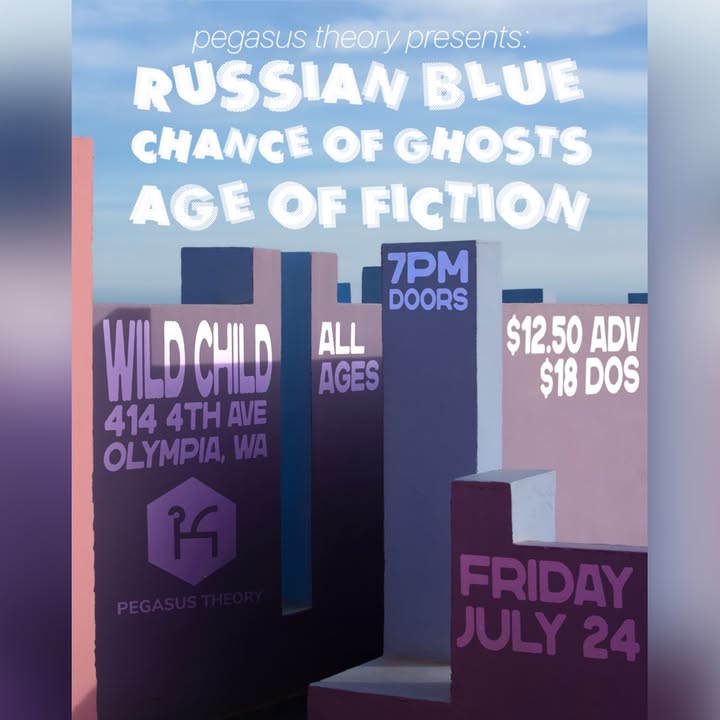 Russian Blue + Chance Of Ghosts + Age Of Fiction poster